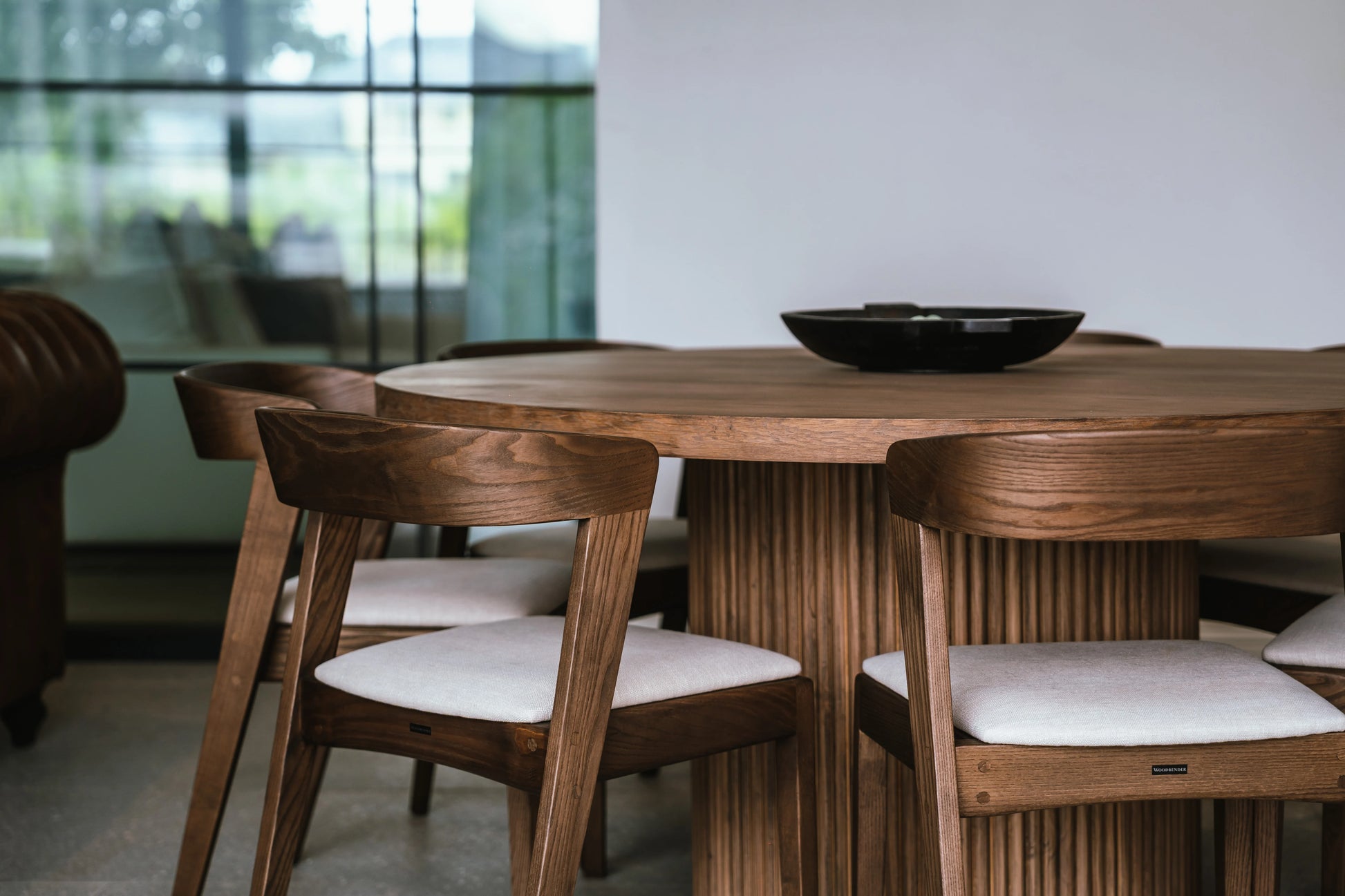 Fluted Round Dining Table