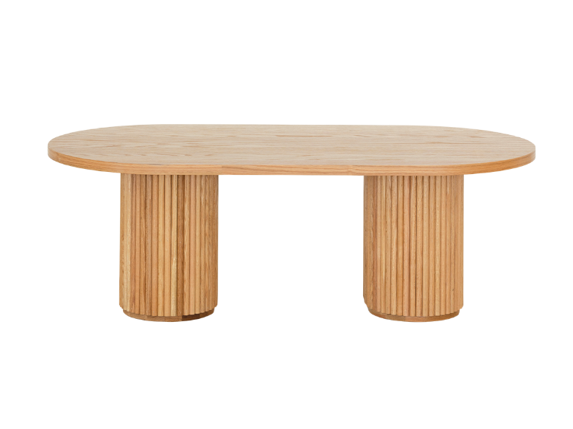 Fluted Oval Dining Table