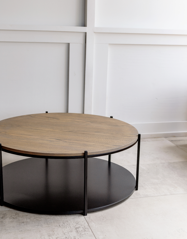 Oak round coffee table Embark Home Lifestyle