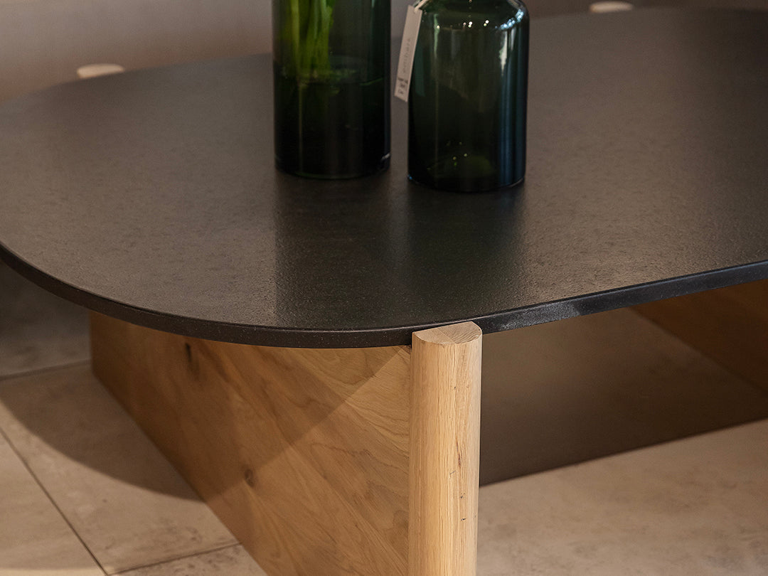 Shea Coffee Table with Stone Top