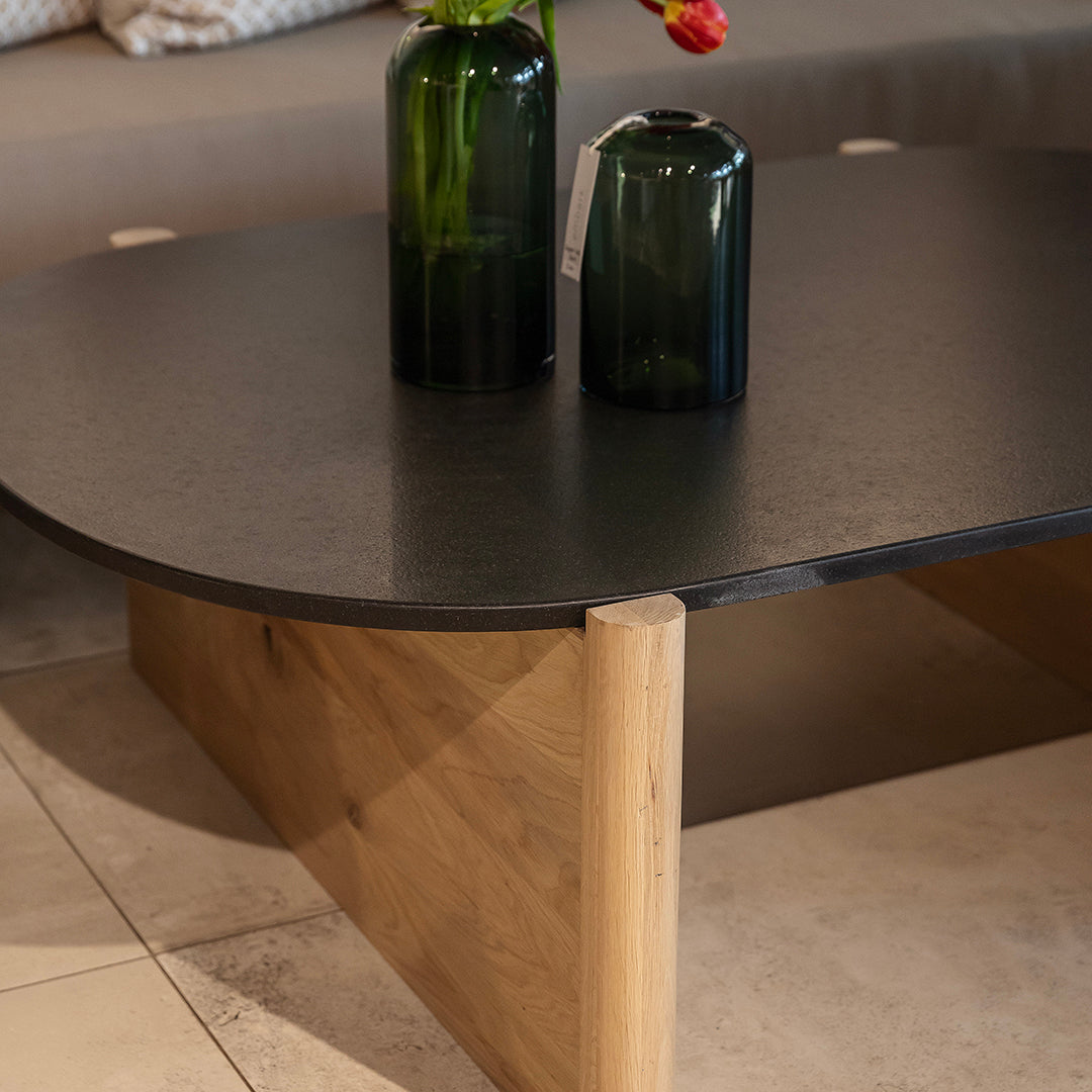 Shea Coffee Table with Stone Top