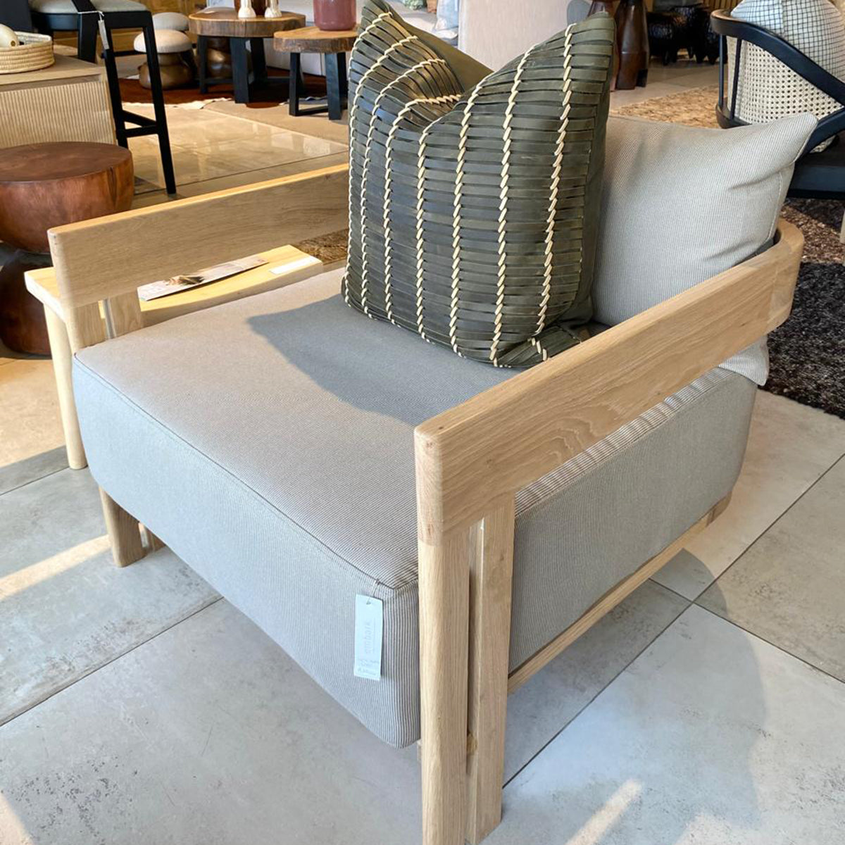 Curve Outdoor Oak Chair