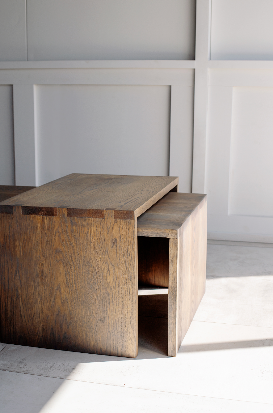 Up and Over Nesting Tables (Oak)