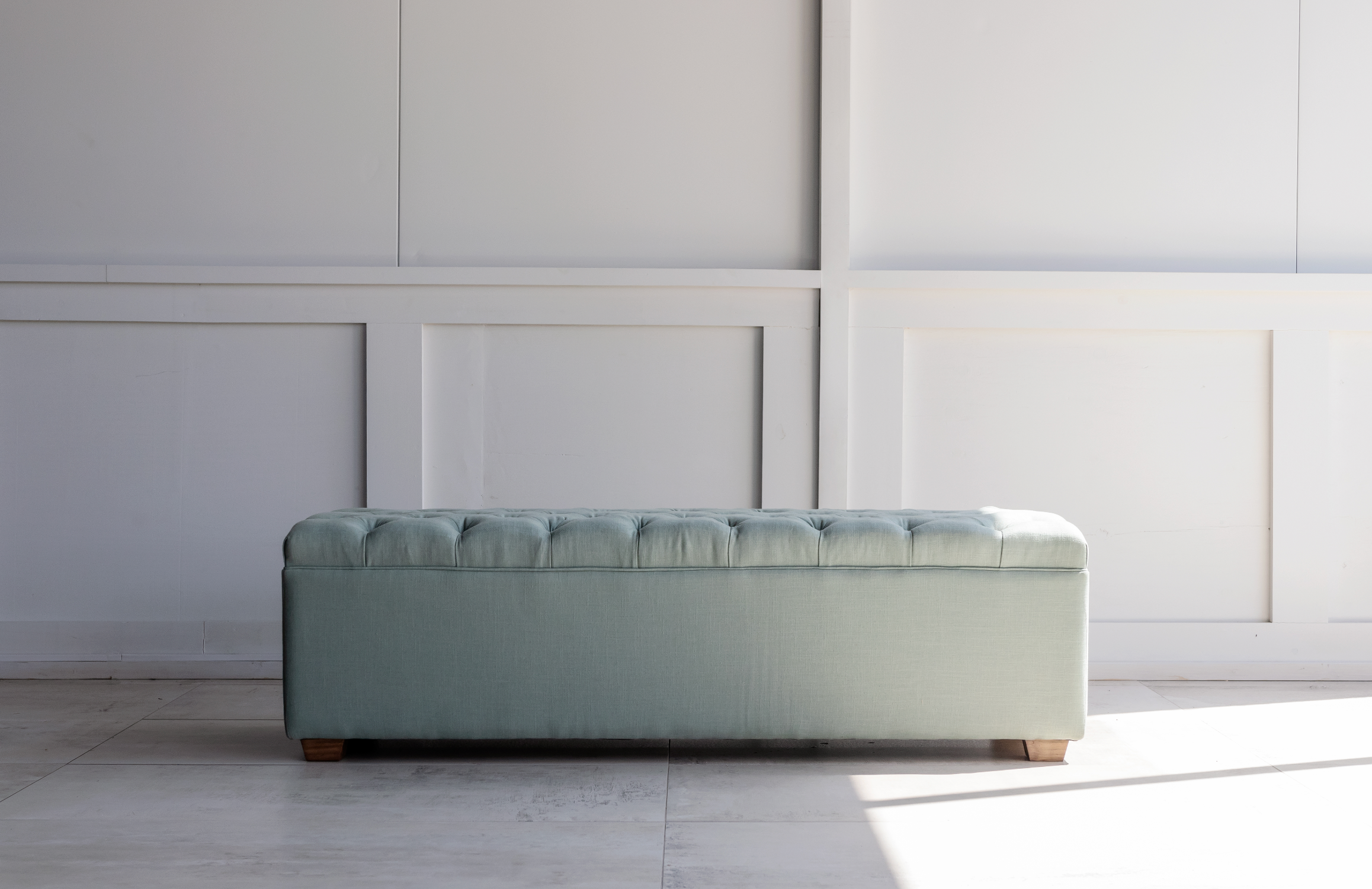 Deep Buttoned Storage Ottoman